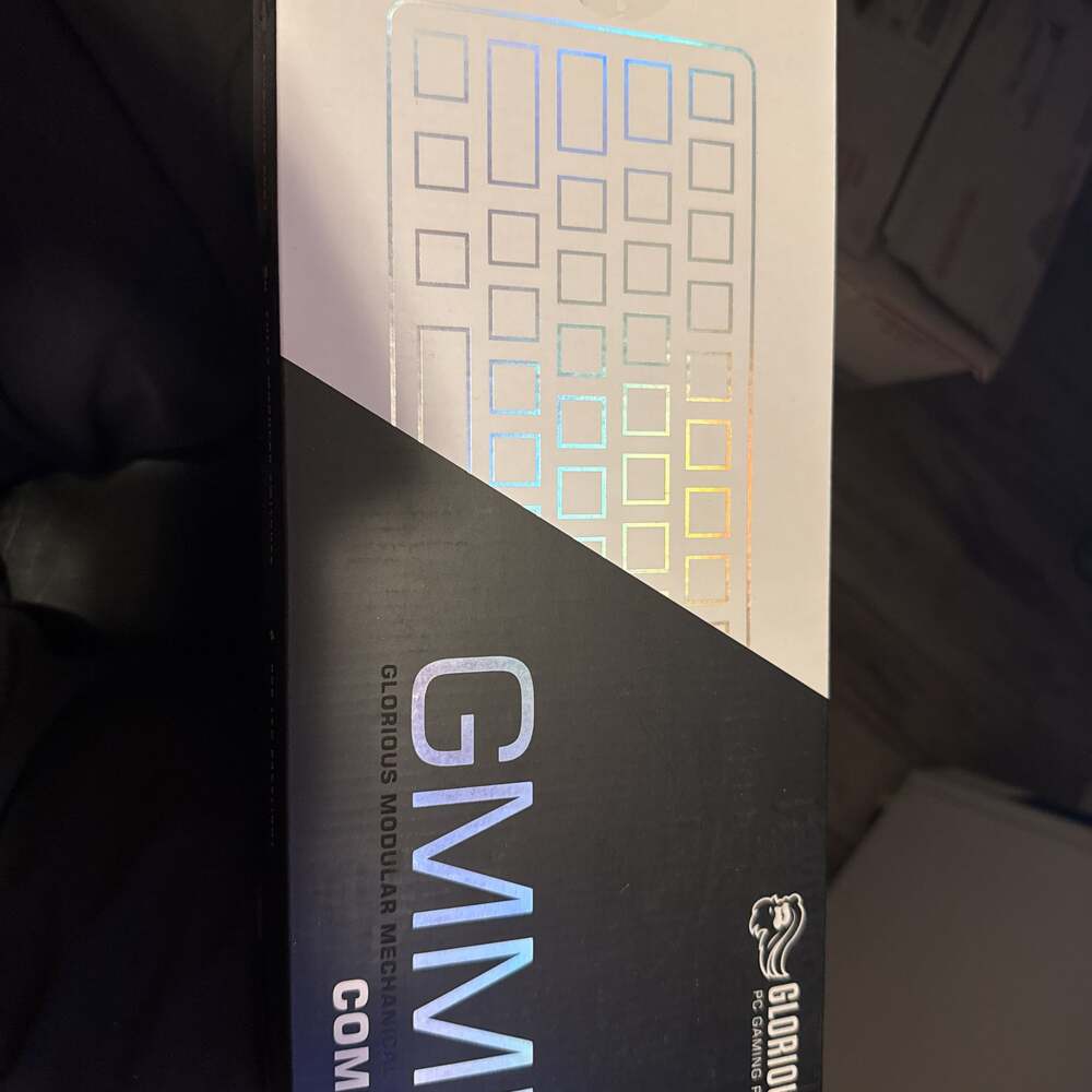 Glorious GMMK Compact White Mechanical Keyboard